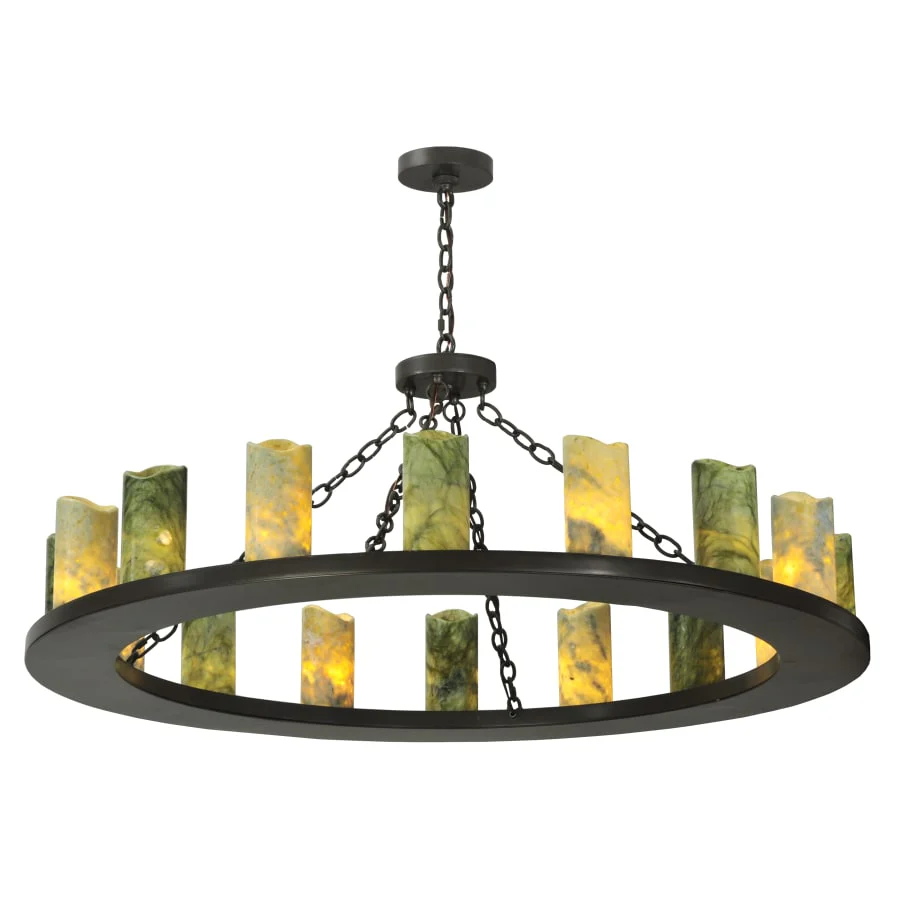 Meyda Tiffany 48" W Loxley Jadestone 16 Light Chandelier - Image 1