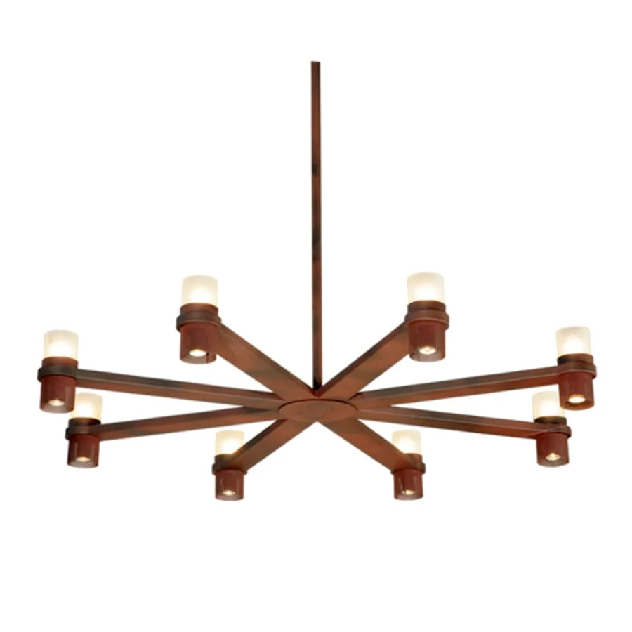 Meyda Tiffany Etoiles 8 Light 73" Wide Wrought Iron Candle Style Chandelier - Image 1