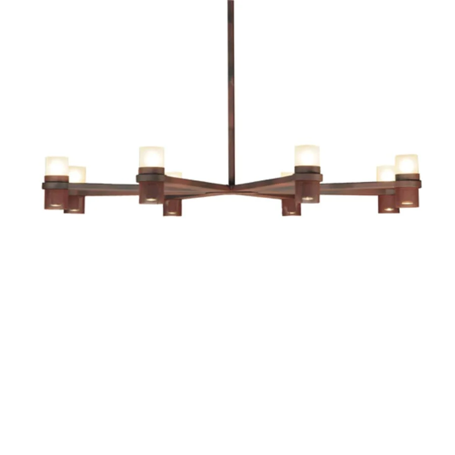 Meyda Tiffany Etoiles 8 Light 73" Wide Wrought Iron Candle Style Chandelier - Image 2