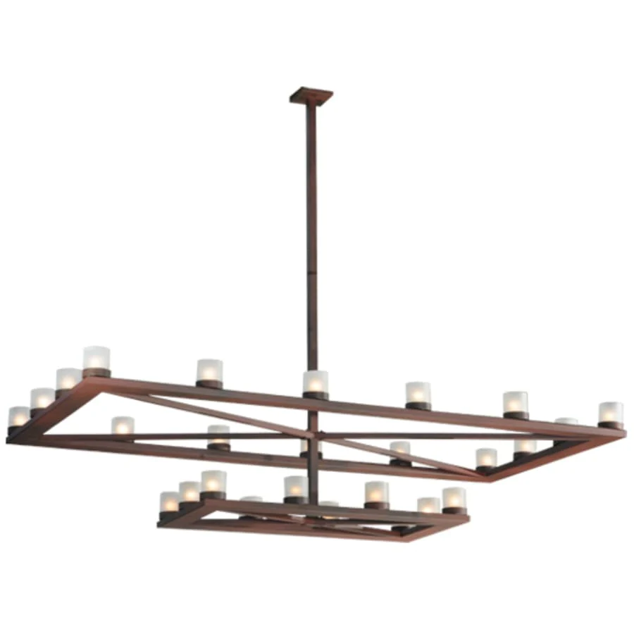 Meyda Tiffany Stratum 26 Light 97" Wide Wrought Iron Candle Style Chandelier - Image 1