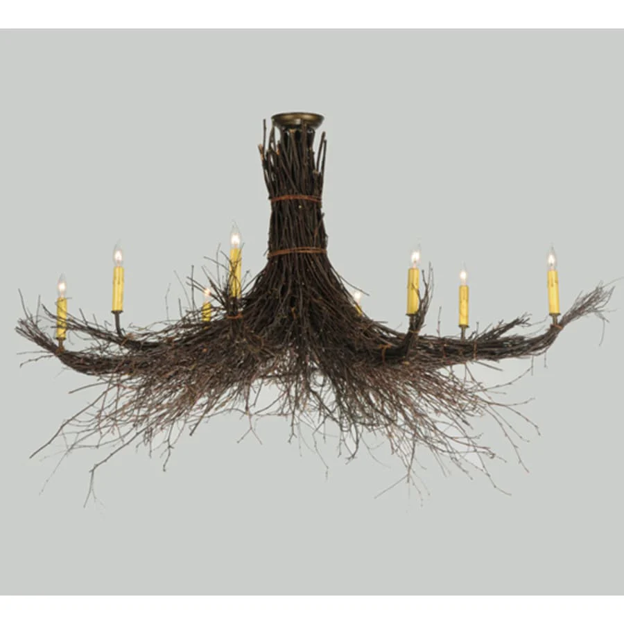 Meyda Tiffany Twigs 8 Light 64" Wide Taper Candle Style Chandelier - Image 2