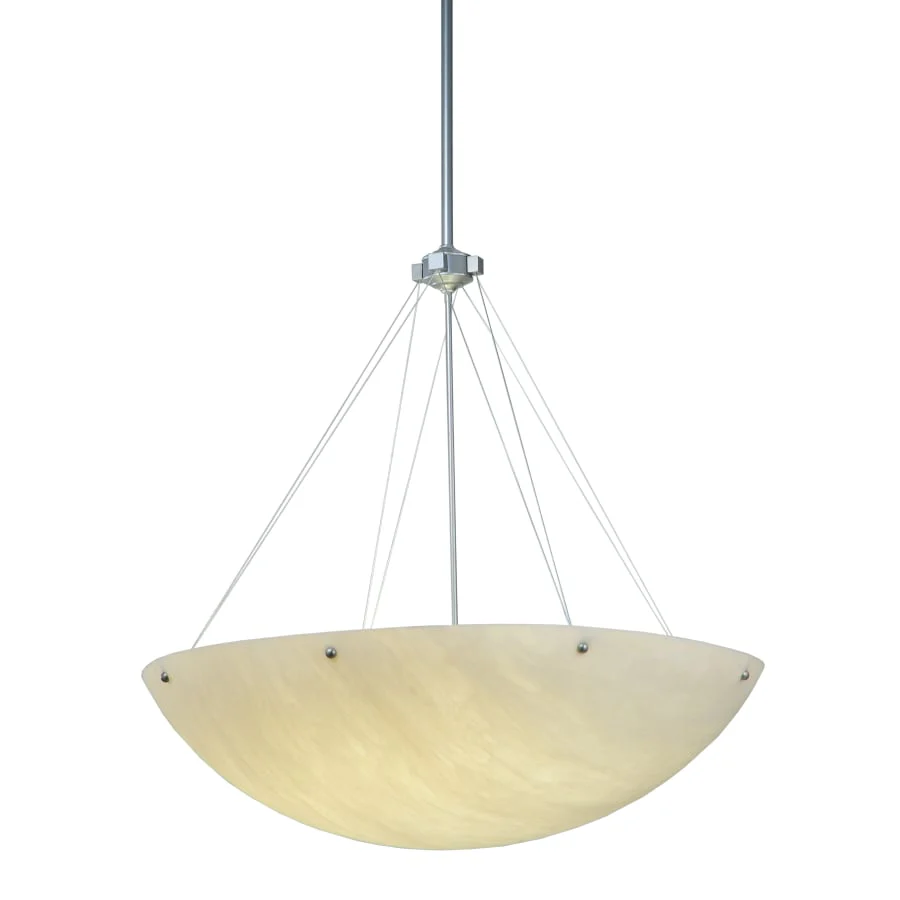 Meyda Tiffany 36" W Cypola Alabaster Inverted Pendant - Image 1