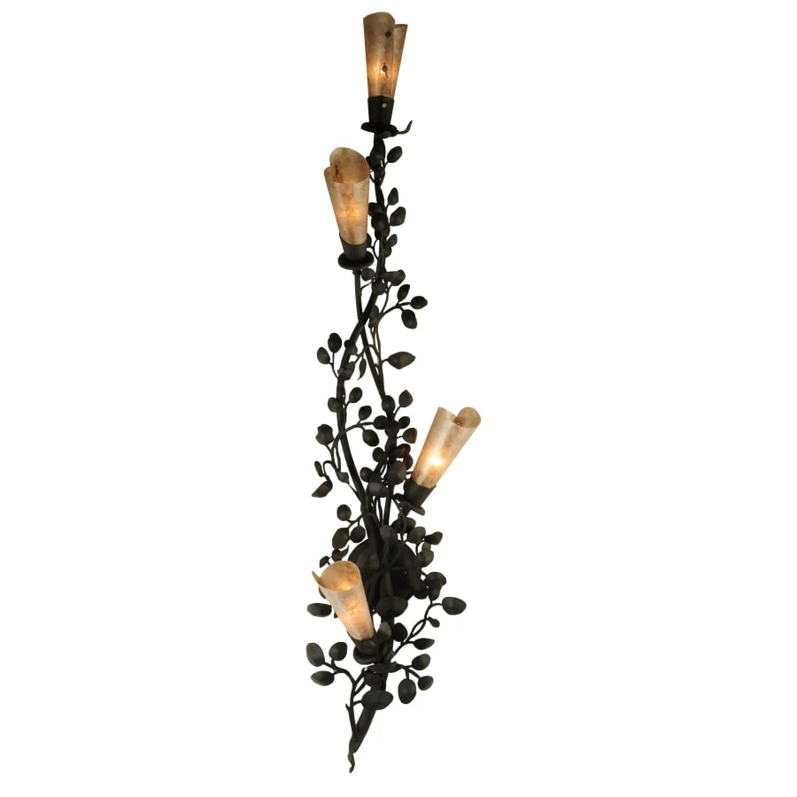 Meyda Tiffany 11" W Vinca Vine 4 Light Wall Sconce - Image 1