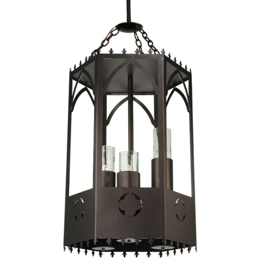 Meyda Tiffany Woolf 3 Light 20" Wide Pillar Candle Pendant - Image 1