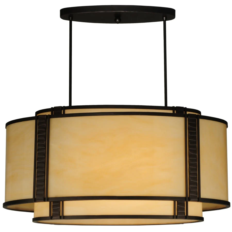 Meyda Tiffany 32" L Palisade Oval Chandelier - Image 1