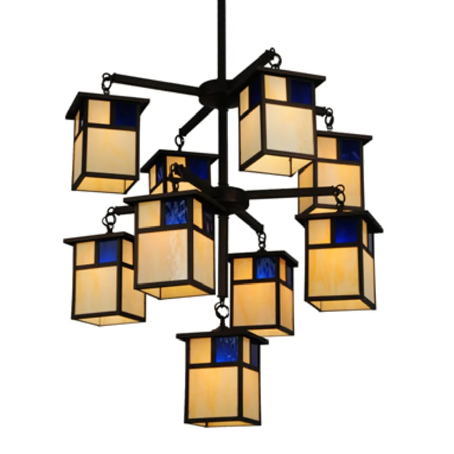 Meyda Tiffany Hyde Park T Mission 9 Light 32" Wide Chandelier - Image 1