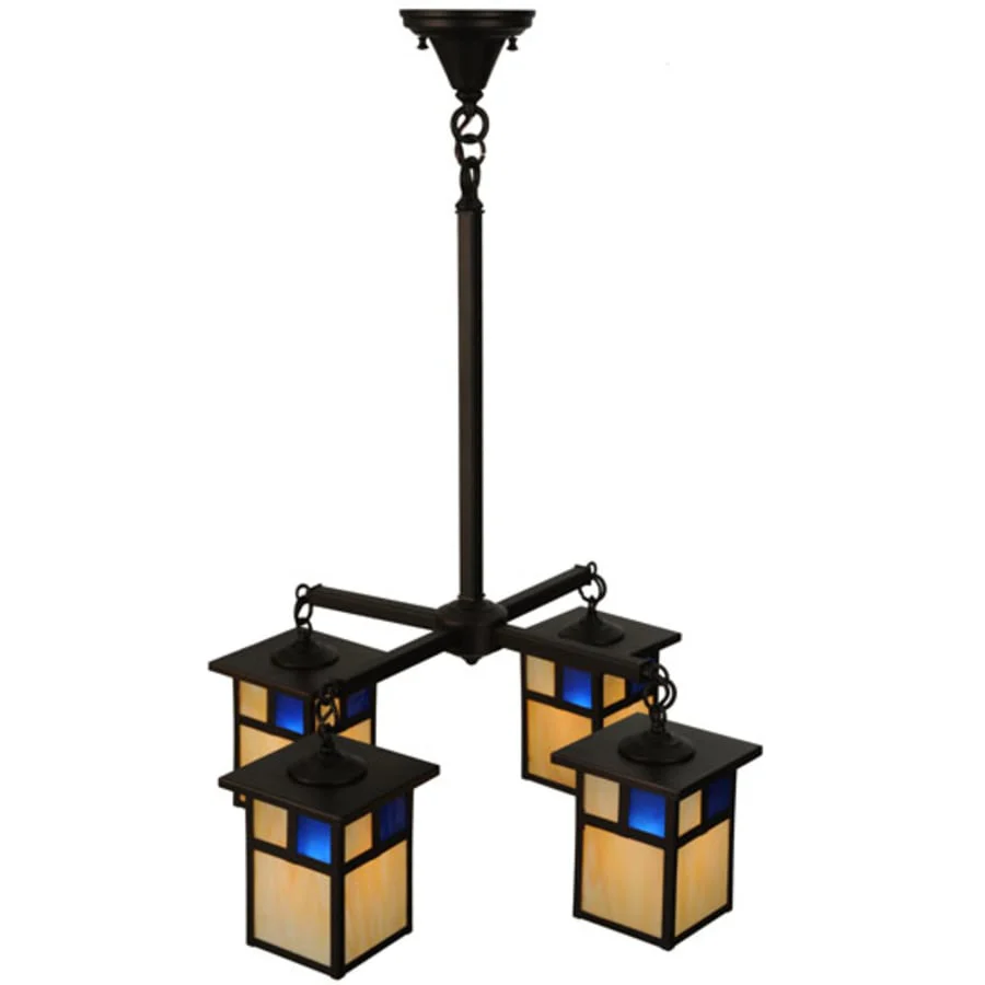 Meyda Tiffany Hyde Park T Mission 4 Light 25" Wide Chandelier - Image 2