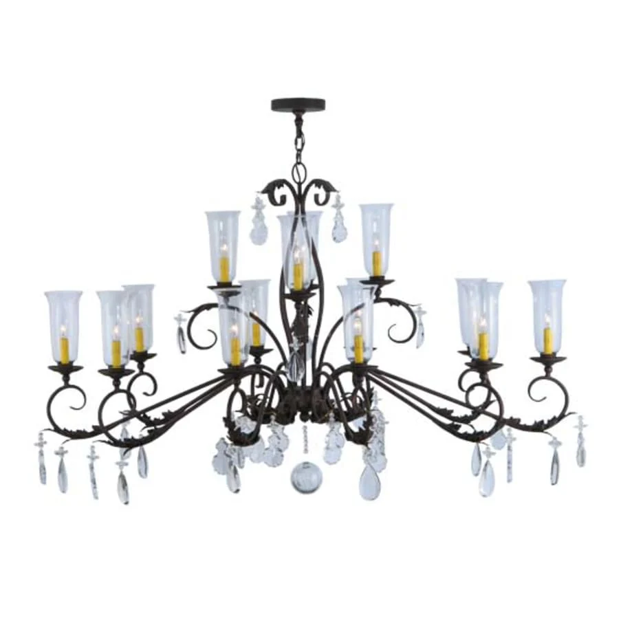 Meyda Tiffany Windsor 14 Light 38" Wide Crystal Candle Style Chandelier - Custom Finish - Image 1