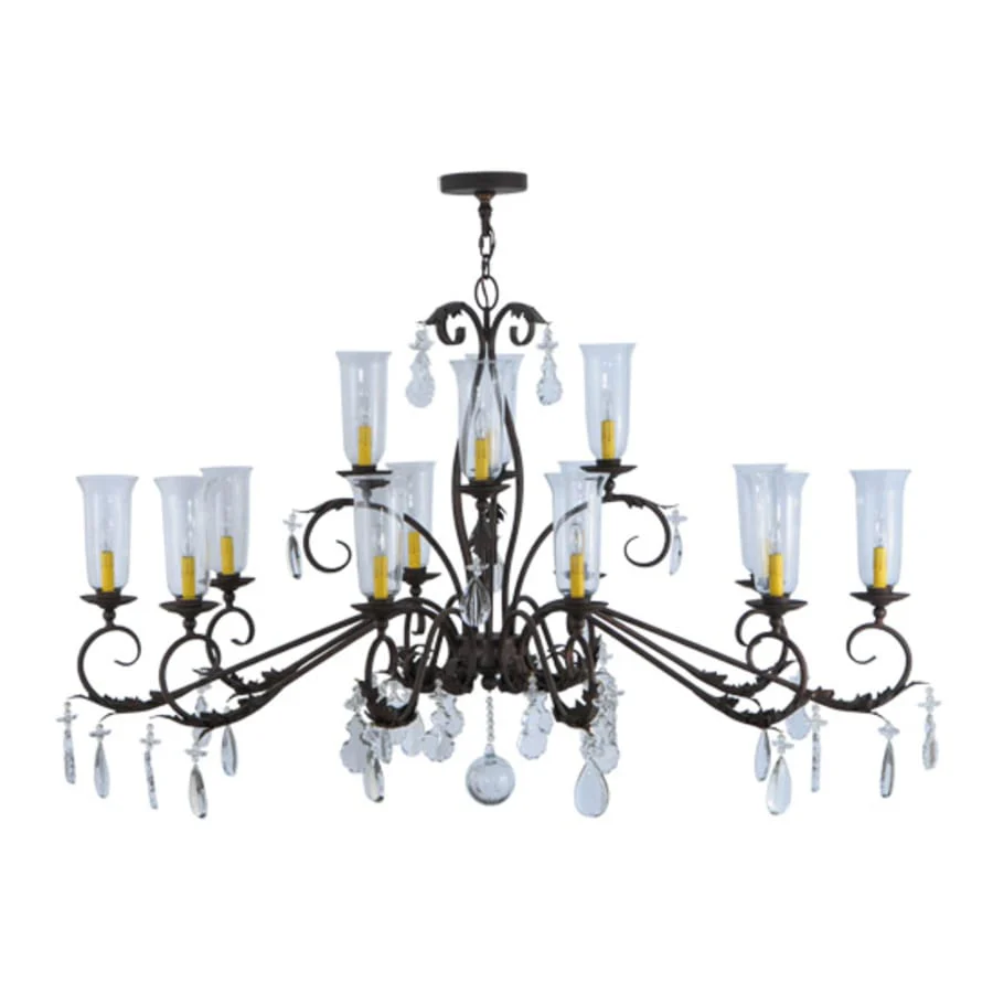 Meyda Tiffany Windsor 14 Light 38" Wide Crystal Candle Style Chandelier - Custom Finish - Image 2