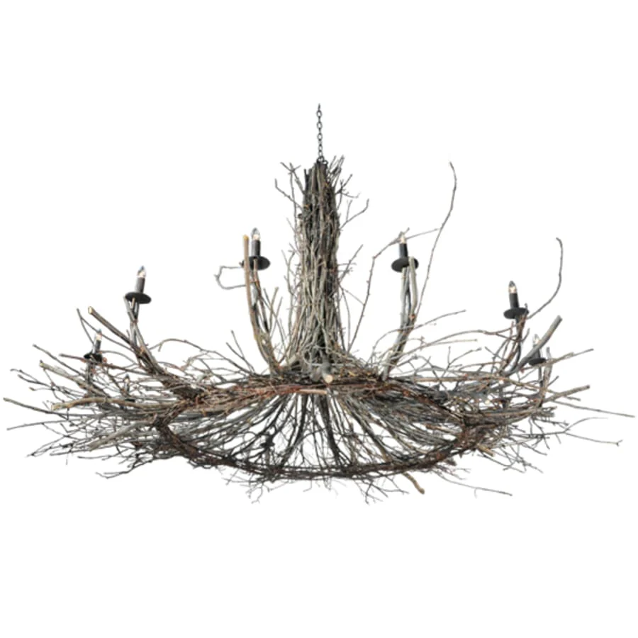 Meyda Tiffany Twigs 12 Light 132" Wide Taper Candle Style Chandelier - Image 3