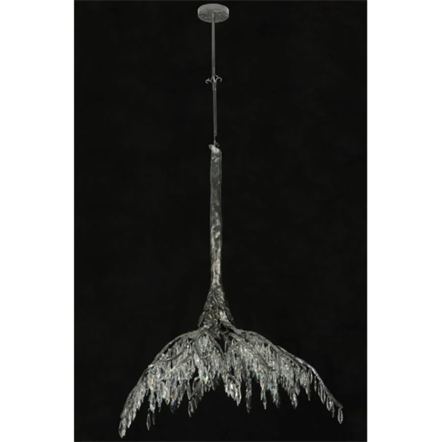 Meyda Tiffany Winter at Stillwater 28" Wide LED Crystal Waterfall Chandelier - Image 2