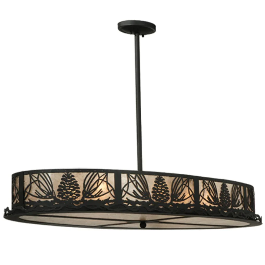 Meyda Tiffany Mountain Pine 8 Light 48″ Wide Linear Pendant