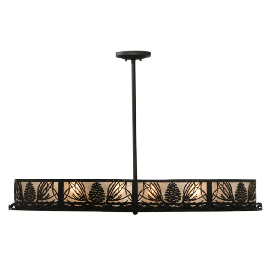 Meyda Tiffany Mountain Pine 8 Light 48" Wide Linear Pendant - Image 3