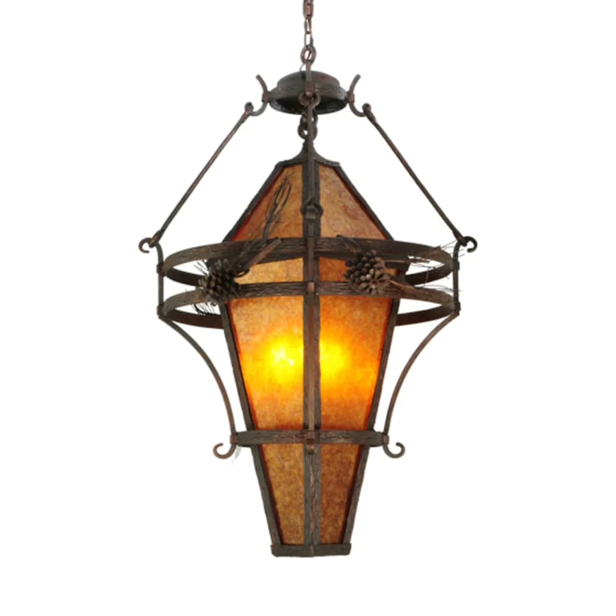 Meyda Tiffany Lone Pine 3 Light 36" Wide Pendant - Image 1