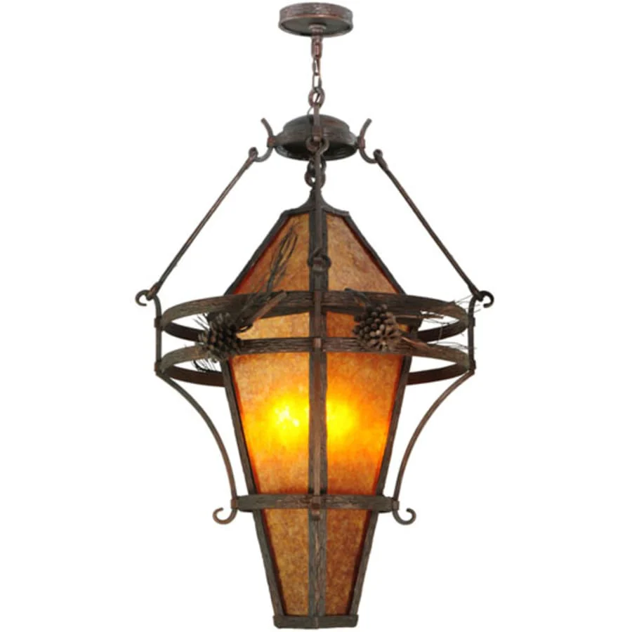 Meyda Tiffany Lone Pine 3 Light 36" Wide Pendant - Image 3