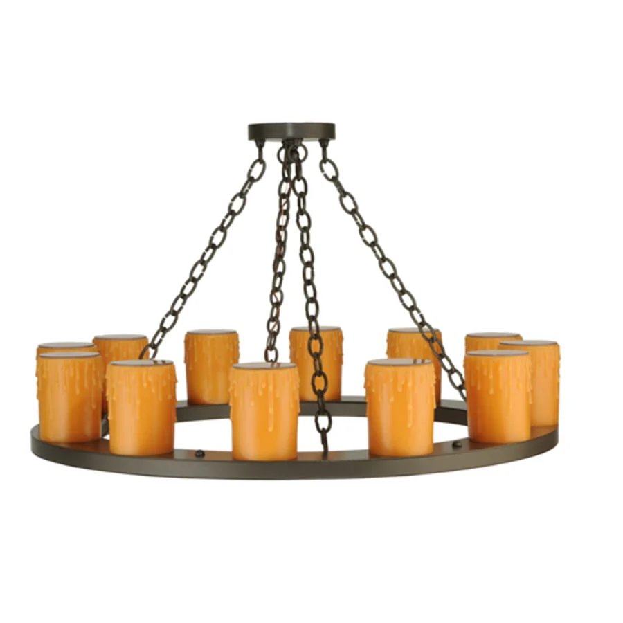Meyda Tiffany Loxley 12 Light 36" Wide Pillar Candle Style Chandelier - Image 2