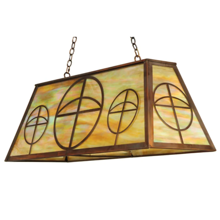 Meyda Tiffany Circle Cross 9 Light 48" Wide Linear Pendant - Image 3