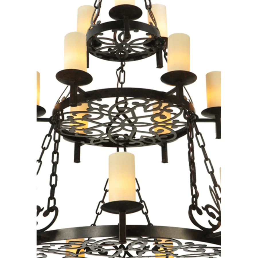 Meyda Tiffany Newcastle 18 Light 48" Wide Pillar Candle Style Chandelier - Image 2