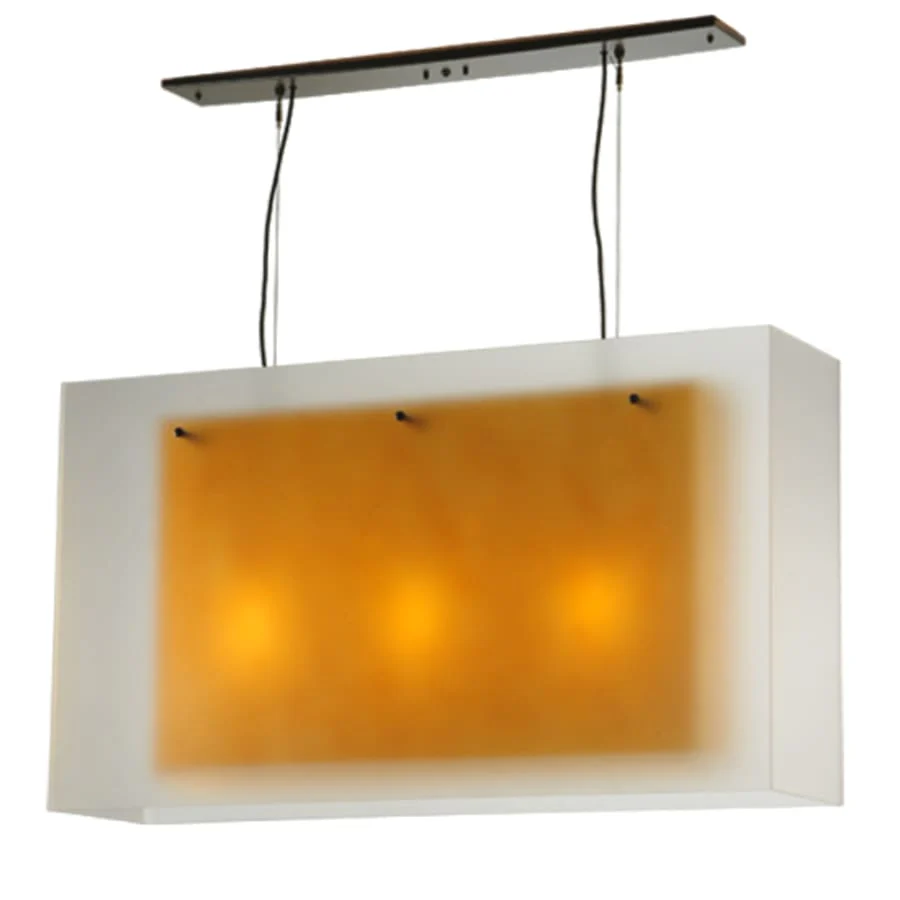 Meyda Tiffany Quadrato 3 Light 48" Wide Linear Pendant - Image 3