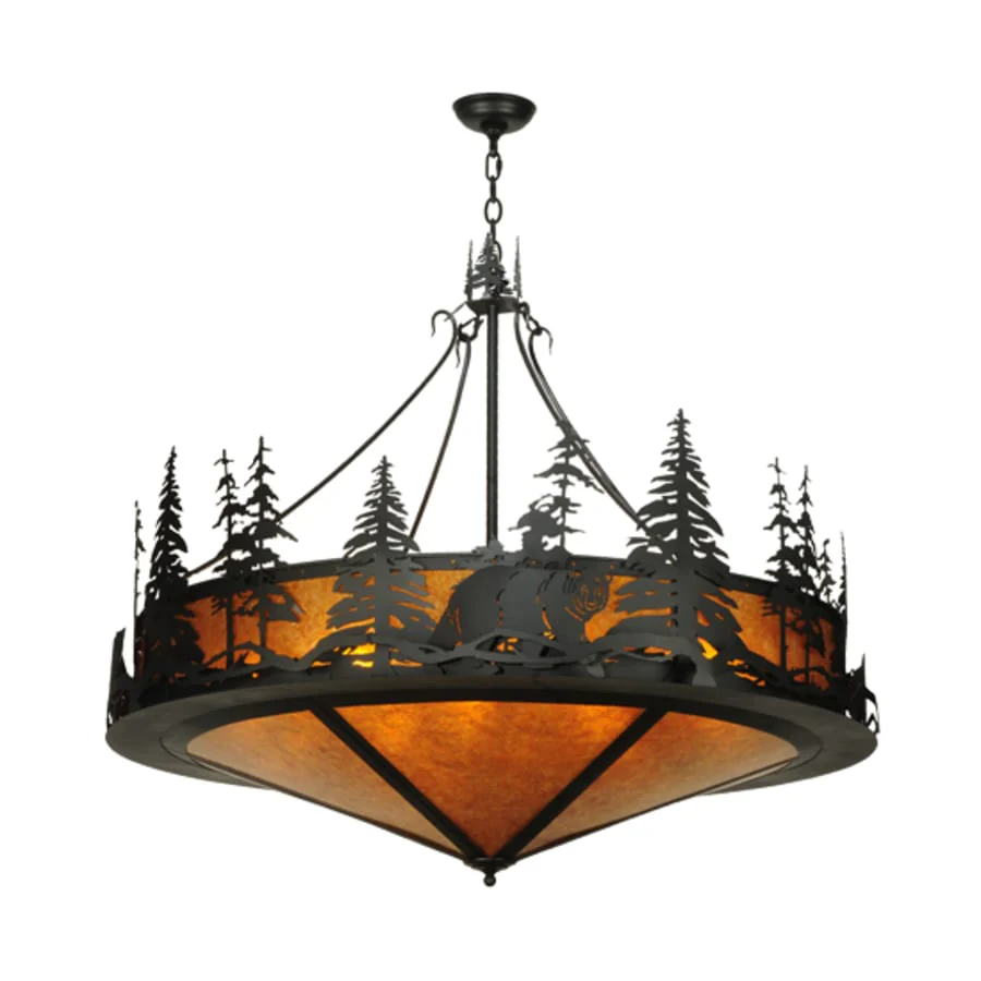 Meyda Tiffany Bear at Durk 12 Light 58" Wide Pendant - Image 3