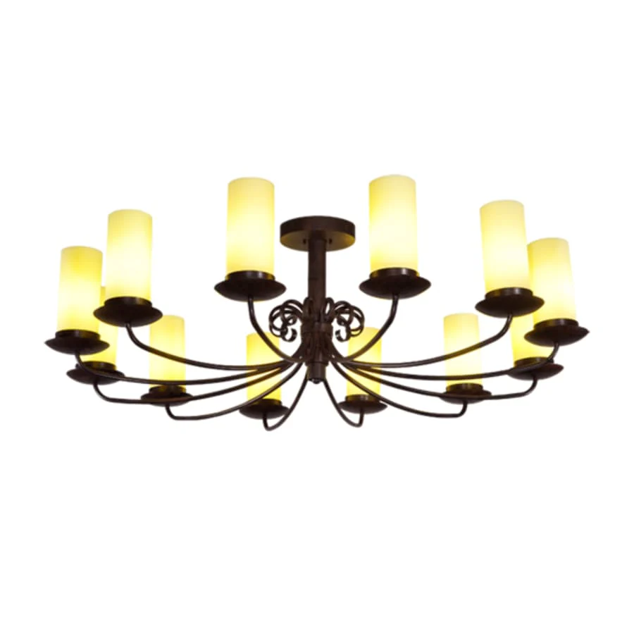 Meyda Tiffany Atria 12 Light 54" Wide Pillar Candle Style Chandelier - Image 1