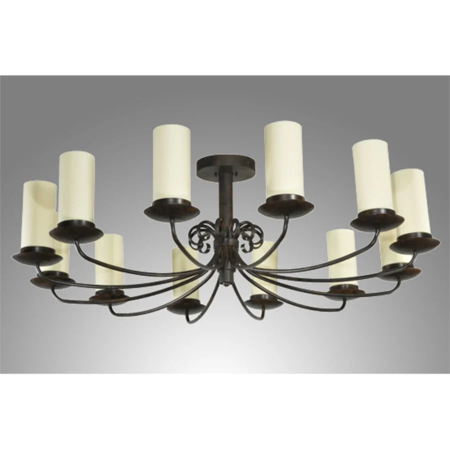 Meyda Tiffany Atria 12 Light 54" Wide Pillar Candle Style Chandelier - Image 3