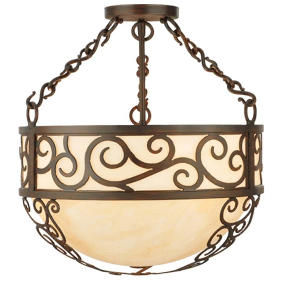 Meyda Tiffany Lilliana 3 Light 16" Wide Pendant - Image 3