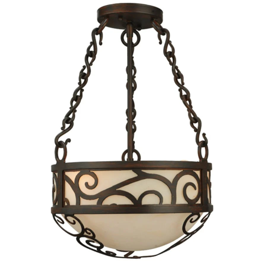 Meyda Tiffany Lilliana 3 Light 12" Wide Pendant - Image 3