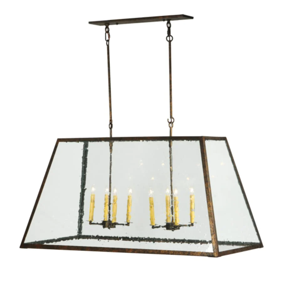 Meyda Tiffany Ovation 8 Light 48" Wide Taper Candle Linear Pendant - Image 1
