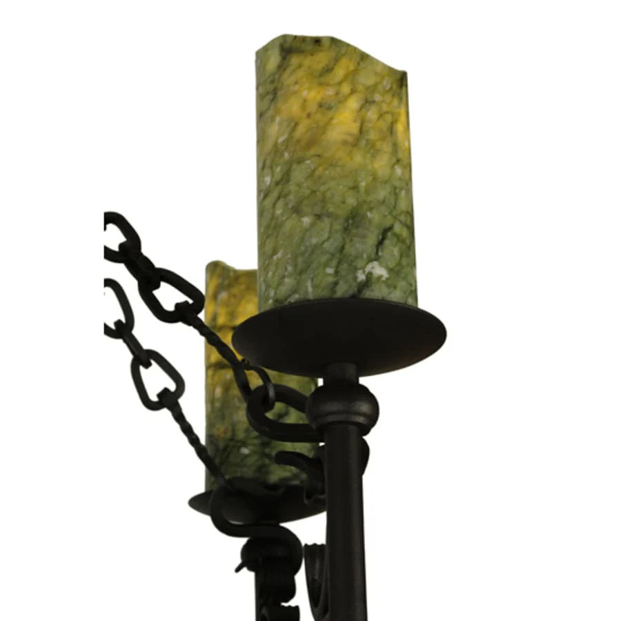 Meyda Tiffany Tudor 15 Light 60" Wide Wrought Iron Candle Style Chandelier - Image 2