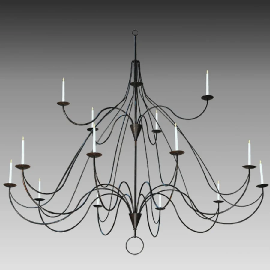 Meyda Tiffany Polonaise 15 Light 96" Wide Taper Candle Style Chandelier - Image 2