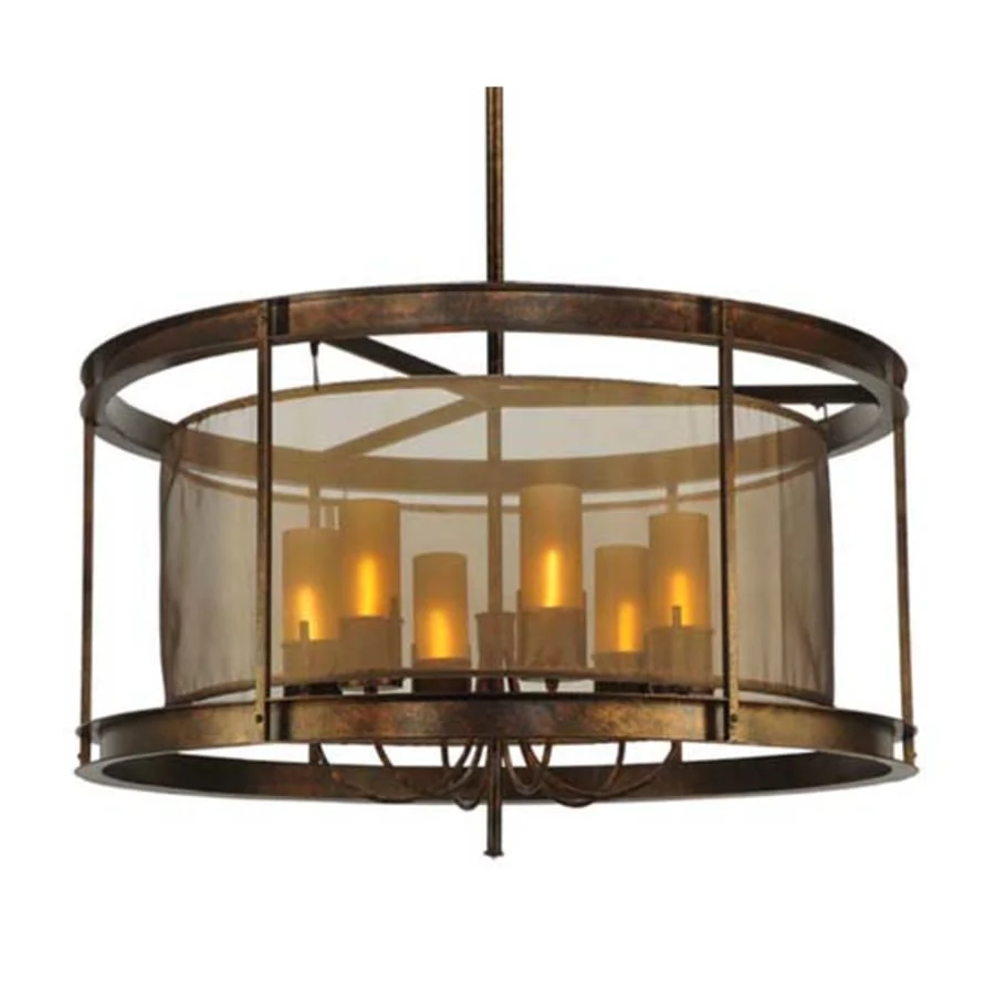 Meyda Tiffany Cordoba 6 Light 42" Wide Pillar Candle Pendant - Image 2