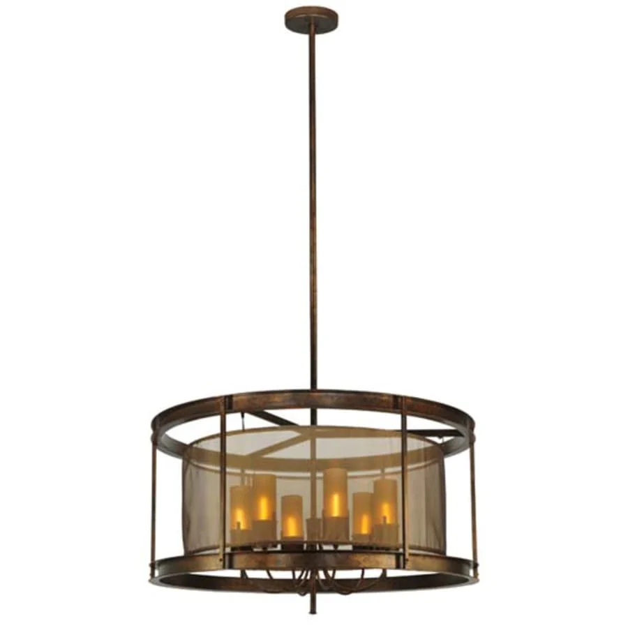 Meyda Tiffany Cordoba 6 Light 42" Wide Pillar Candle Pendant - Image 3