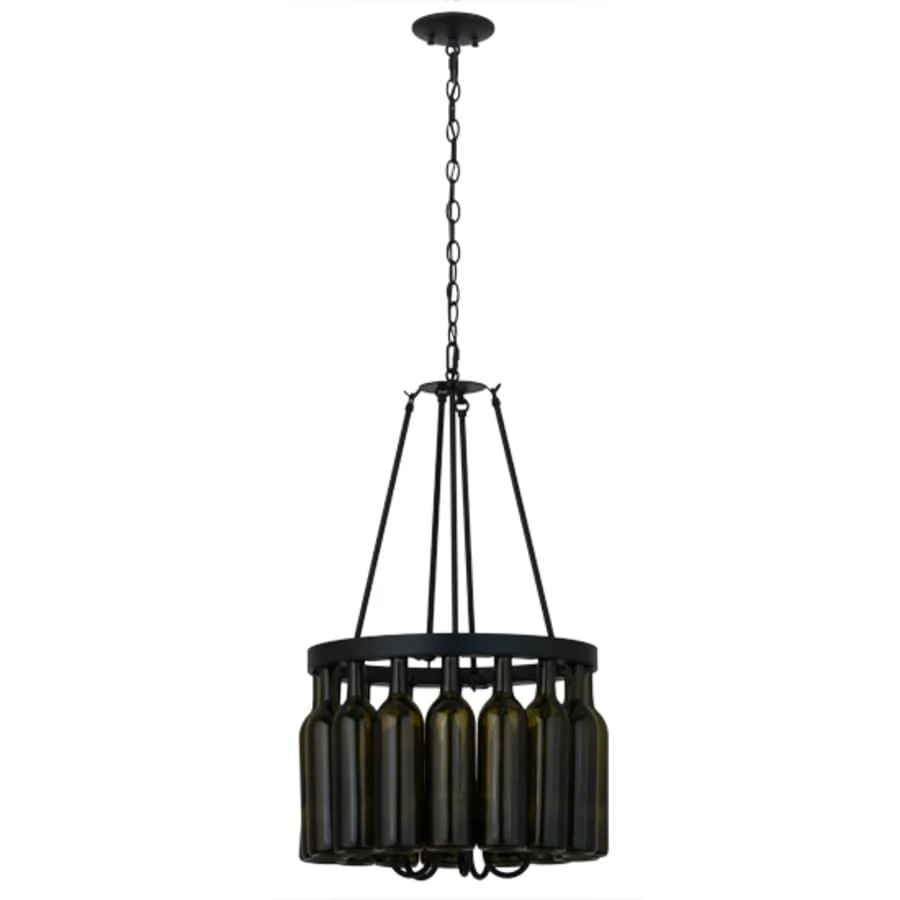 Meyda Tiffany Tuscan Vineyard 5 Light 17" Wide Drum Chandelier - Image 3