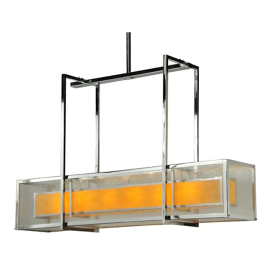 Meyda Tiffany Quadrato 6 Light 54" Wide Linear Pendant - Image 3