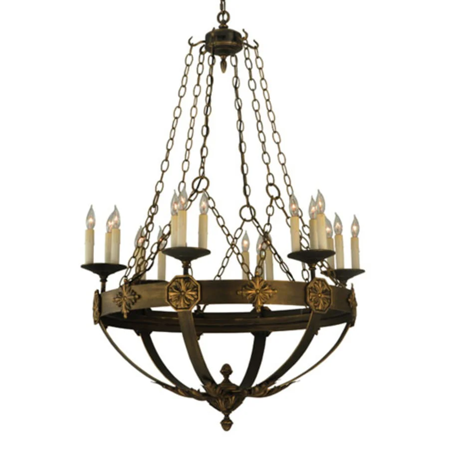 Meyda Tiffany Neapolis 18 Light 32" Wide Taper Candle Style Chandelier - Image 1