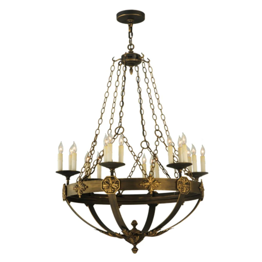 Meyda Tiffany Neapolis 18 Light 32" Wide Taper Candle Style Chandelier - Image 3