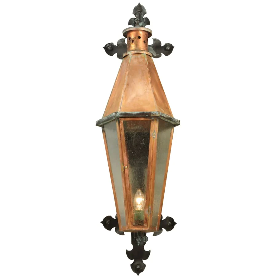 Meyda Tiffany 14" W Millesime Lantern Wall Sconce - Image 1