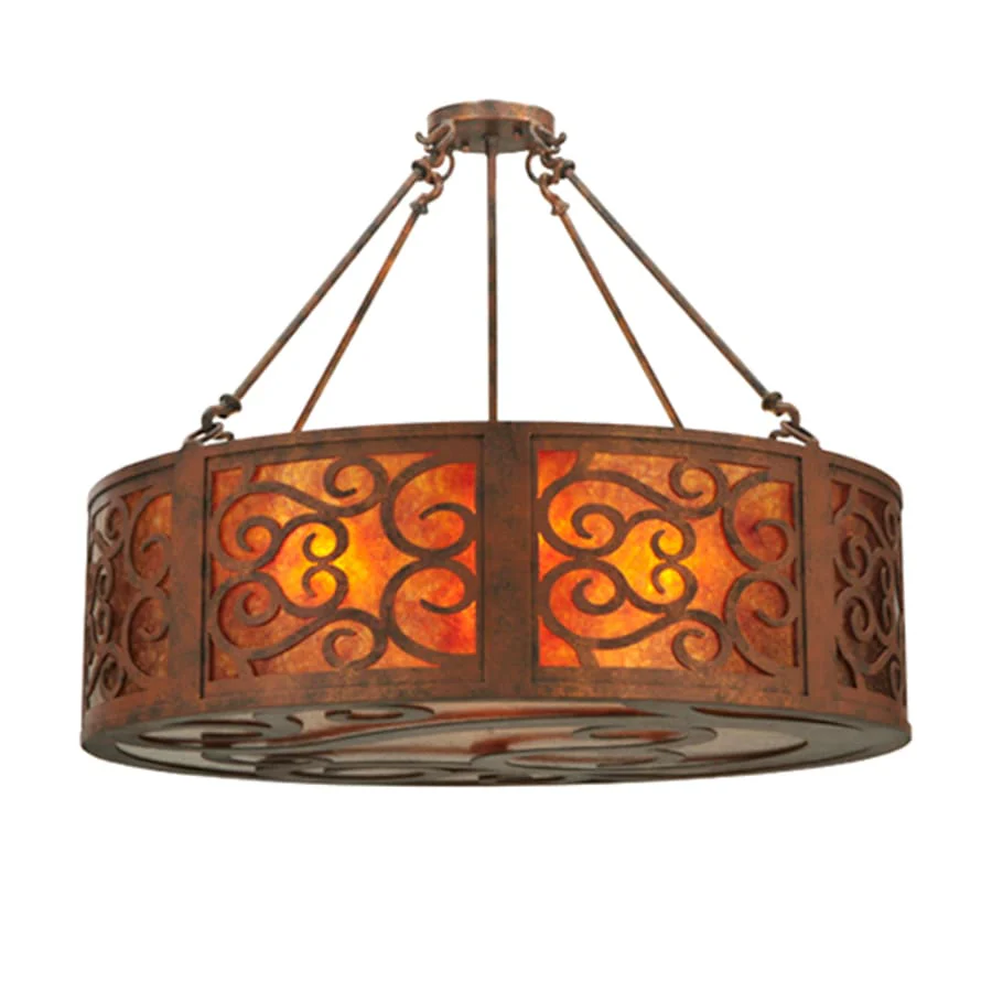 Meyda Tiffany Dean 4 Light 30" Wide Suspension Pendant - Image 1