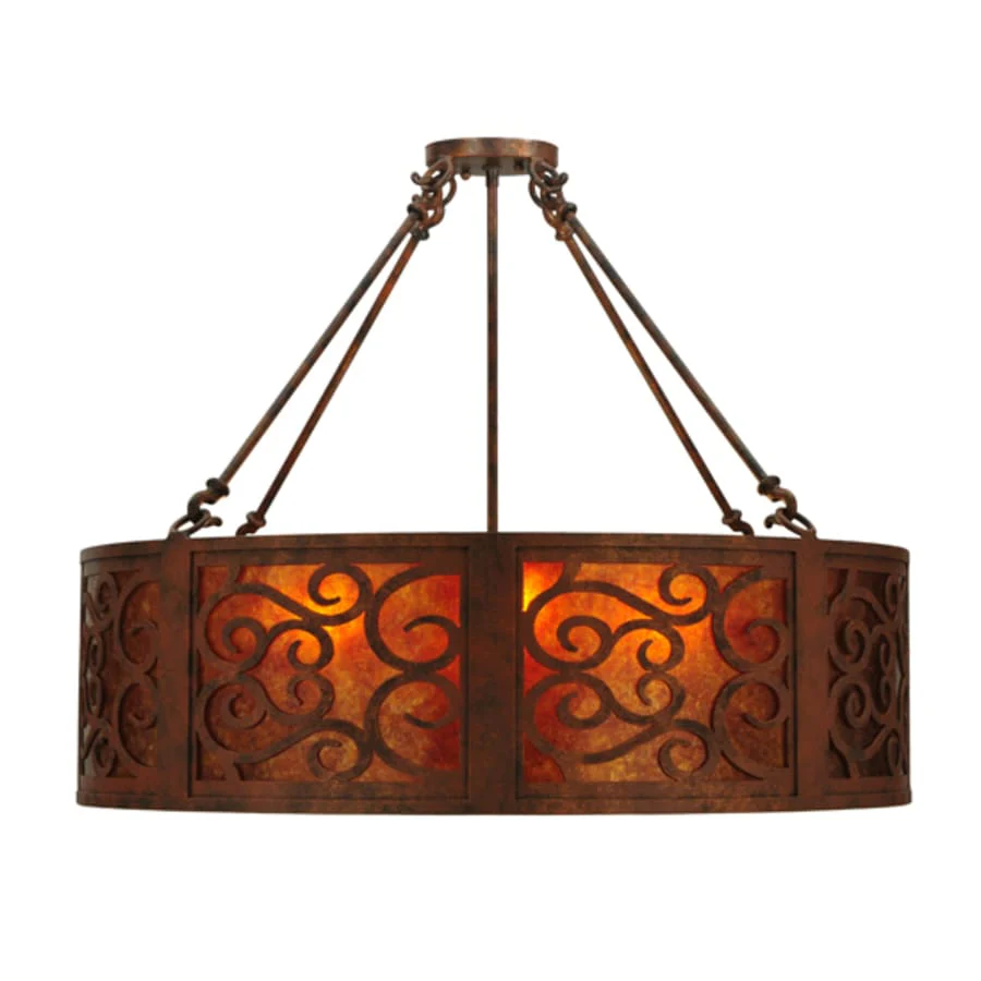 Meyda Tiffany Dean 4 Light 30" Wide Suspension Pendant - Image 3