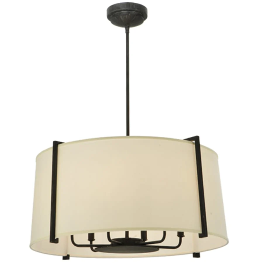 Meyda Tiffany Cilindro Lucy 6 Light 27" Wide Pendant - Image 2