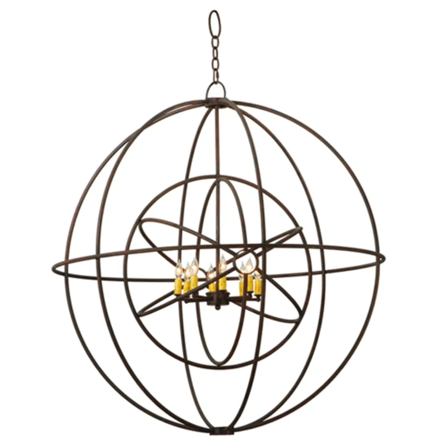 Meyda Tiffany Atom Enerjisi 8 Light 43" Wide Taper Candle Pendant - Image 2