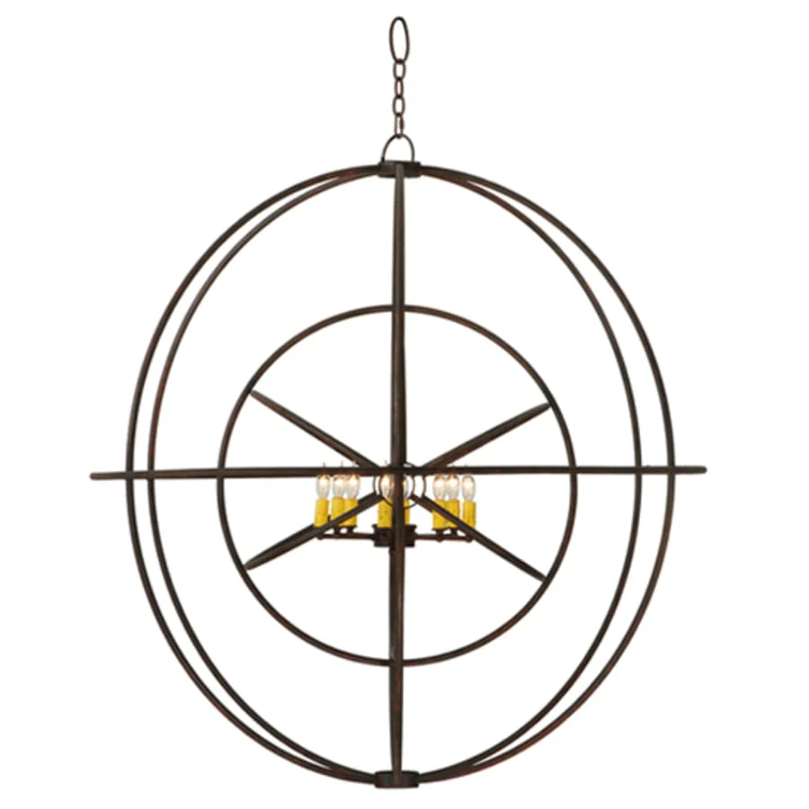 Meyda Tiffany Atom Enerjisi 8 Light 43" Wide Taper Candle Pendant - Image 3