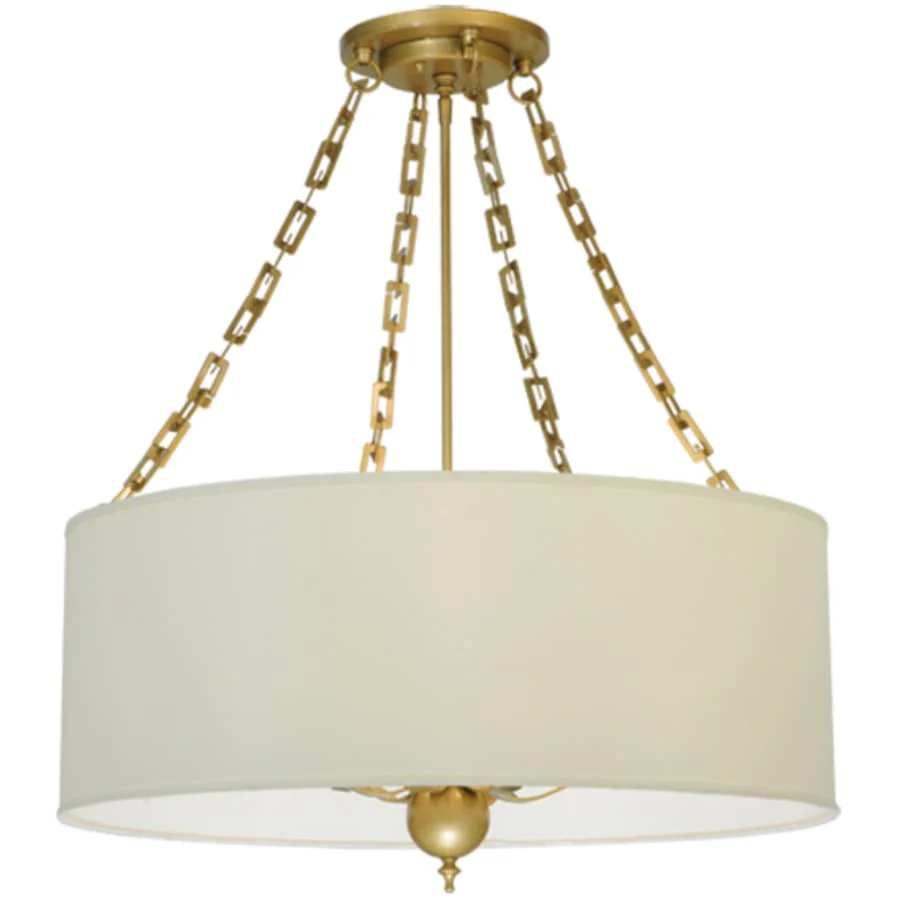 Meyda Tiffany Cilindro Eggshell 6 Light 28" Wide Suspension Pendant - Image 2