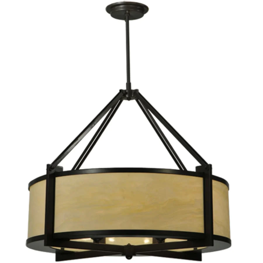 Meyda Tiffany Cross Hatch 4 Light 30" Wide Pendant - Image 2