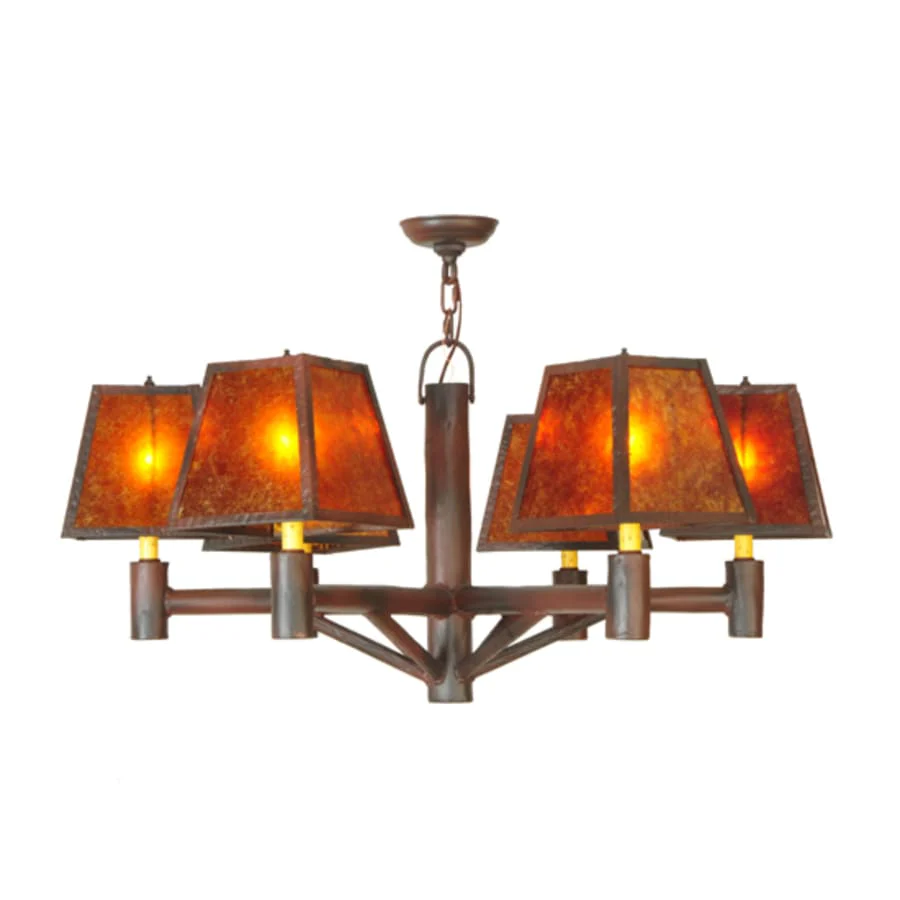 Meyda Tiffany Rocky Mountain 6 Light 40" Wide Chandelier - Image 1