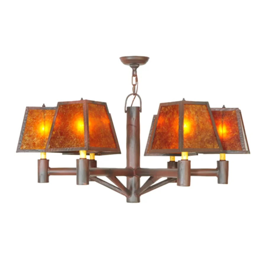 Meyda Tiffany Rocky Mountain 6 Light 40" Wide Chandelier - Image 2