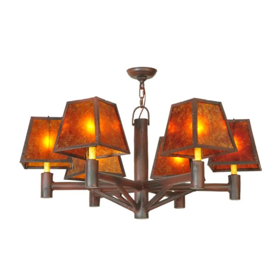 Meyda Tiffany Rocky Mountain 6 Light 40" Wide Chandelier - Image 3