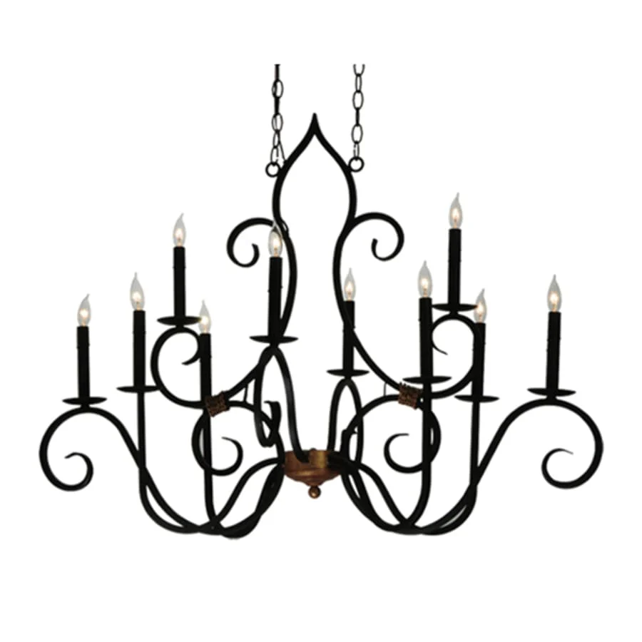 Meyda Tiffany Clifton 10 Light 29" Wide Taper Candle Style Chandelier - Image 1
