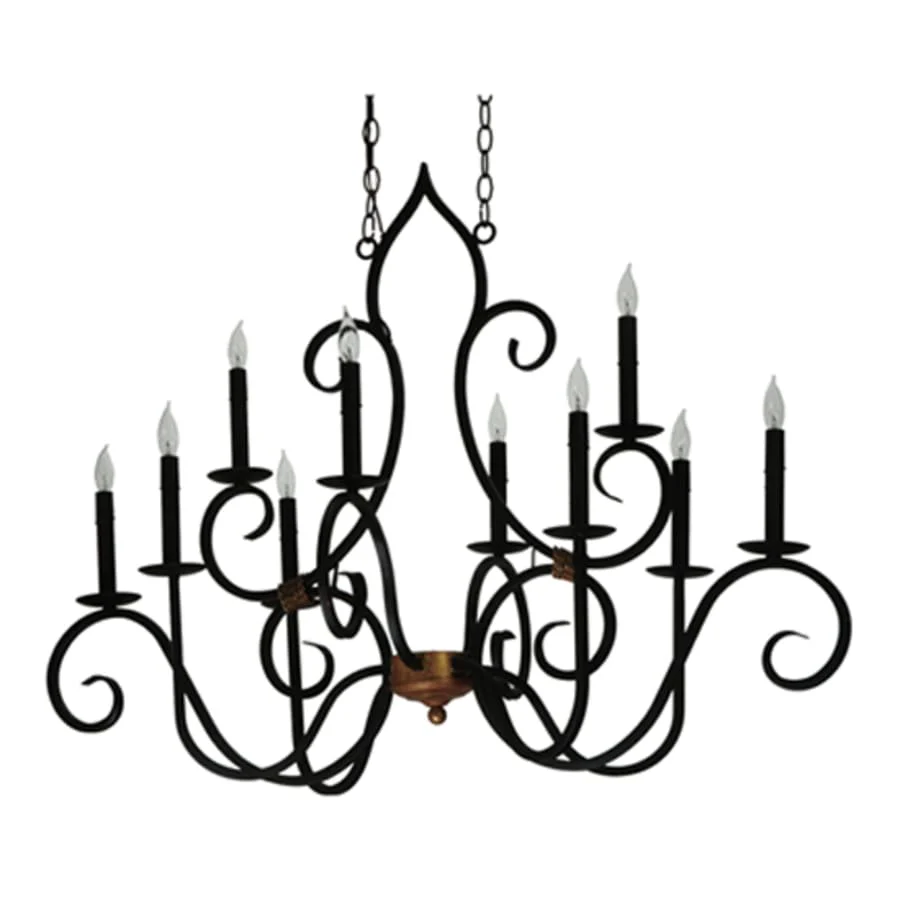 Meyda Tiffany Clifton 10 Light 29" Wide Taper Candle Style Chandelier - Image 2